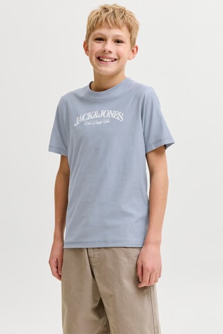 T-shirt regular en coton biologique  -  Ciel - Jack&Jones
