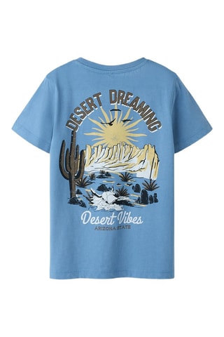 T-shirt en coton biologique - Bleu cobalt - Name It