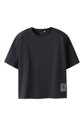 T-shirt en coton biologique - Anthracite - Name It