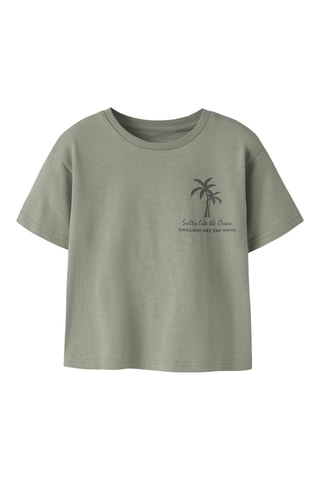 T-shirt en coton biologique - Kaki - Name It