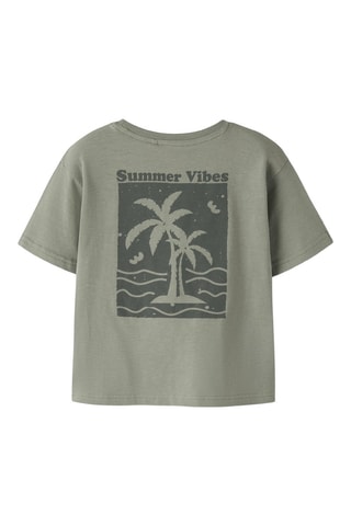 T-shirt en coton biologique - Kaki - Name It
