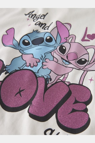 T-shirt Stitch et Angel Lilo et Stitch Disney - Blanc - Name It