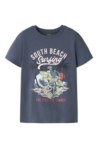 T-shirt en coton biologique - Indigo - Name It