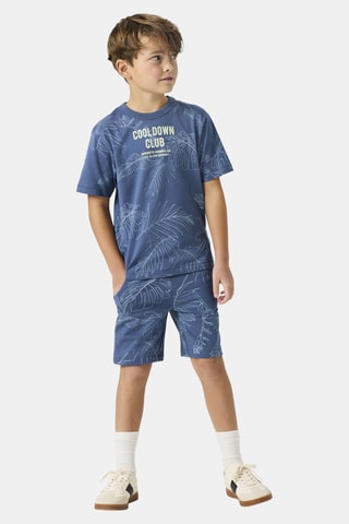 T-shirt en coton biologique - Bleu - Name It