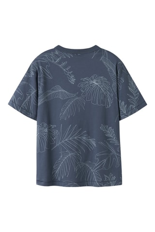 T-shirt en coton biologique - Bleu - Name It
