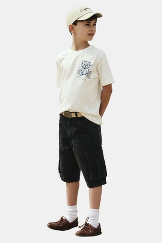 T-shirt en coton biologique - Ecru - Name It
