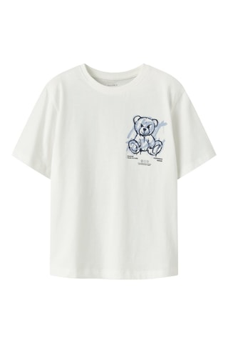 T-shirt en coton biologique - Ecru - Name It