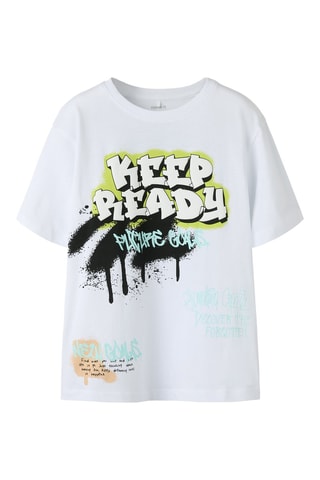 T-shirt en coton biologique - Blanc - Name It