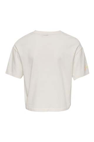 T-shirt en coton biologique  -  Blanc - Kids Only Girl