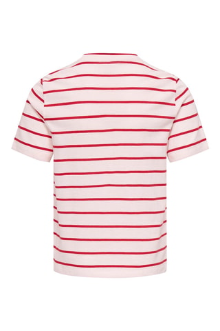 T-shirt regular en coton biologique  -  Blanc et rouge - Kids Only Girl