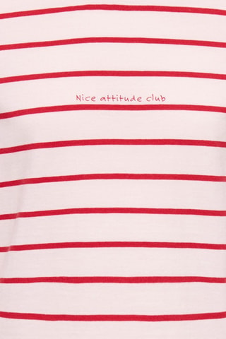 T-shirt regular en coton biologique  -  Blanc et rouge - Kids Only Girl