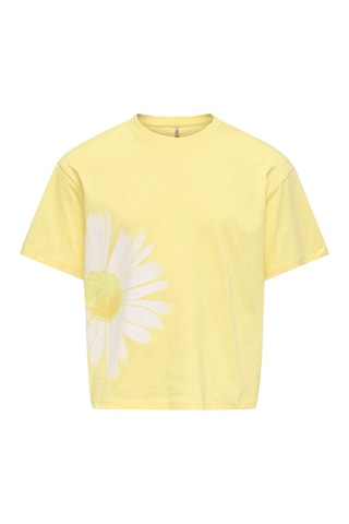 T-shirt regular en coton biologique  -  Jaune - Kids Only Girl