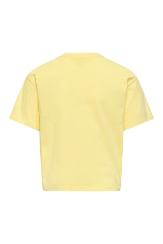T-shirt regular en coton biologique  -  Jaune - Kids Only Girl