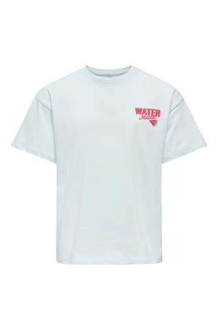 T-shirt relaxed en coton biologique  -  Ciel - Kids Only Girl