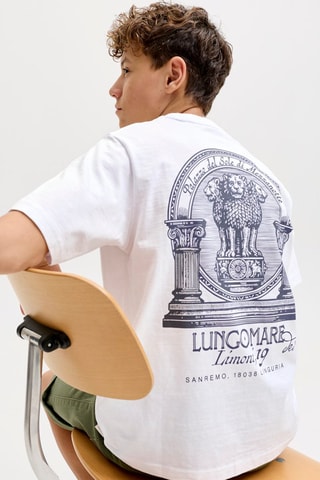 T-shirt loose  - Jack&Jones -  Blanc