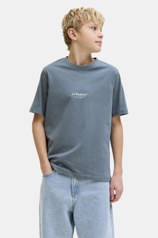 T-shirt en coton biologique - Bleu cobalt - Jack&Jones Junior