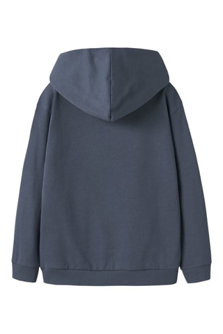 Sweat à capuche en coton biologique - Indigo - Name It