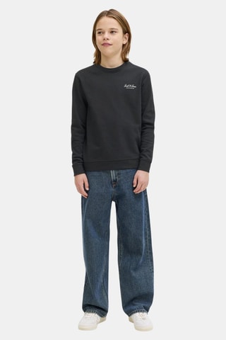 Sweat en coton biologique - Noir - Jack&Jones Junior