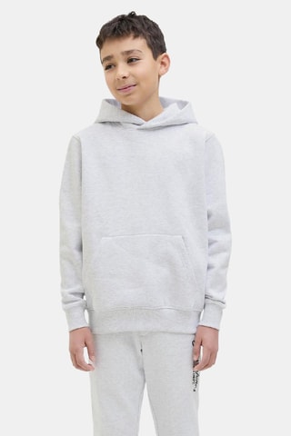 Sweat à capuche - Blanc chiné - Jack&Jones Junior