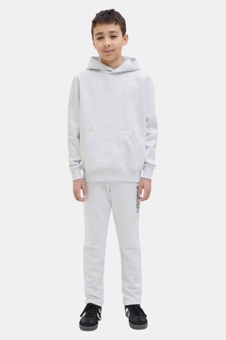 Sweat à capuche - Blanc chiné - Jack&Jones Junior