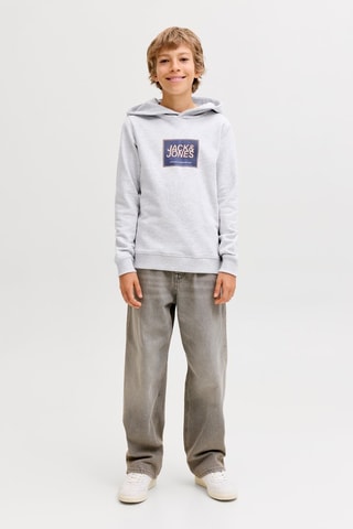 Sweat en coton biologique - Gris clair - Jack&Jones