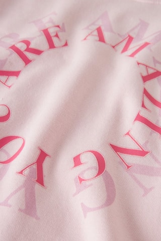 Sweat en coton biologique - Rose - Name It
