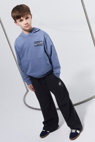 Sweat en coton biologique - Bleu - Name It