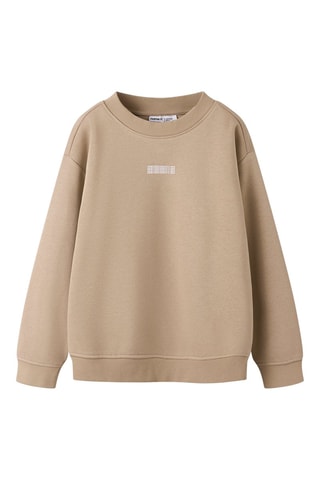 Sweat en coton biologique - Beige - Name It
