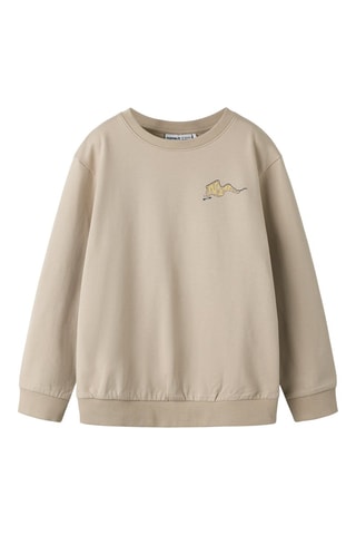 Sweat en coton biologique - Beige - Name It