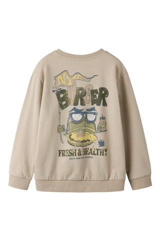 Sweat en coton biologique - Beige - Name It