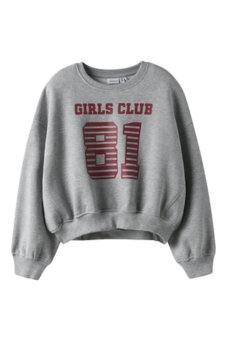Sweat en coton biologique - Gris - Name It