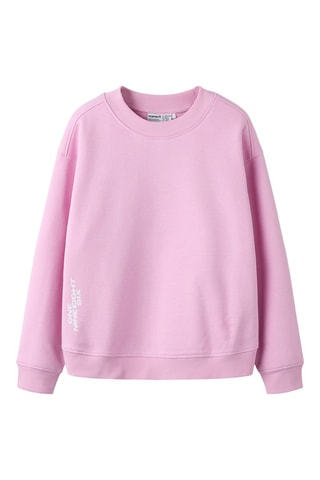 Sweat en coton biologique - Rose - Name It