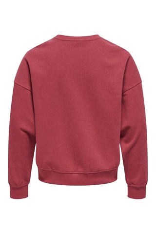 Sweat en coton biologique - Bordeaux - Kids Only Girl