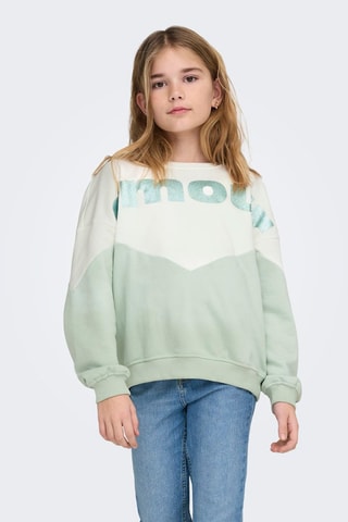 Sweat en coton biologique  -  Blanc - Kids Only Girl