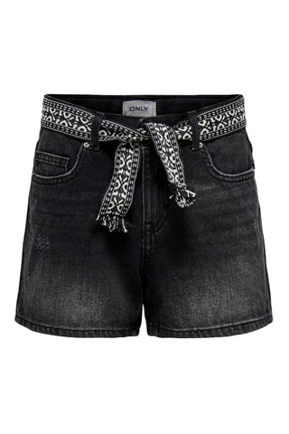 Short straight en jean  -  Noir - Kids Only Girl