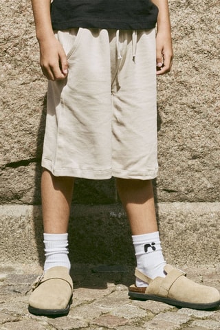 Short regular en coton biologique  -  Gris - Name It