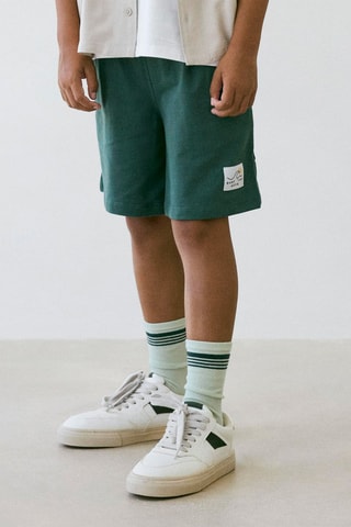 Short regular coton biologique  -  Vert - Name It