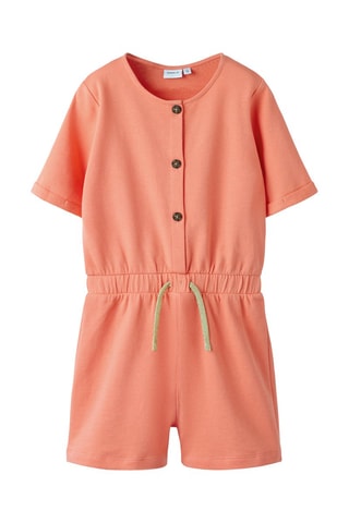 Combinaison en coton biologique - Corail - Name It