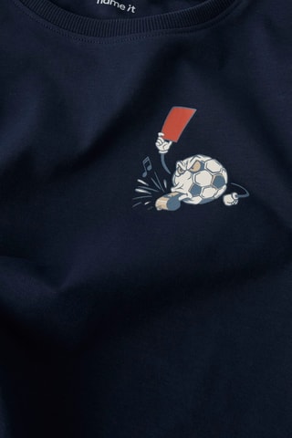 T-shirt en coton biologique - Bleu marine - Name It