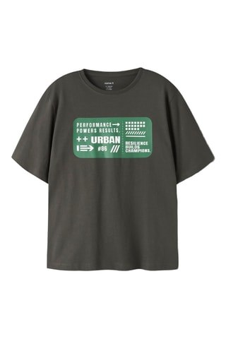 T-shirt en coton biologique - Kaki - Name It