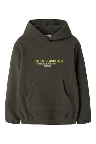Sweat polaire à capuche - Kaki - Name It