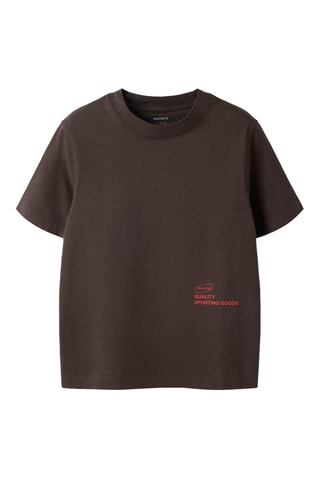 T-shirt en coton biologique - Marron - Name It