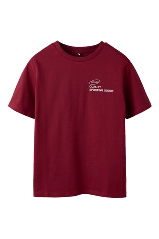 T-shirt en coton biologique - Rouge - Name It
