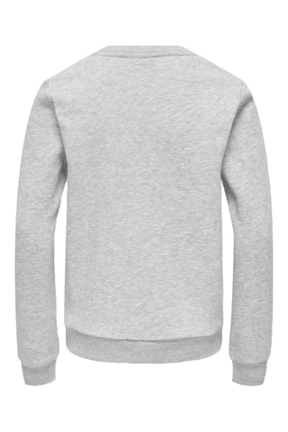 Sweat en coton biologique - Gris clair chiné - Kids Only