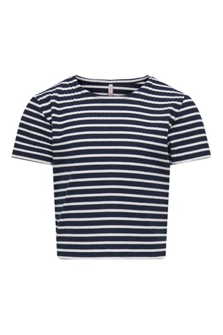 T-shirt - Bleu nuit et blanc - Kids Only