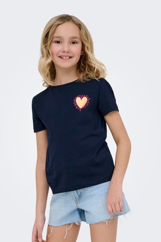 T-shirt en coton biologique - Bleu marine - Kids Only