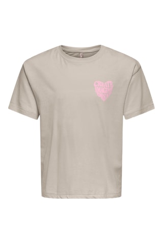 T-shirt en coton biologique - Taupe - Kids Only