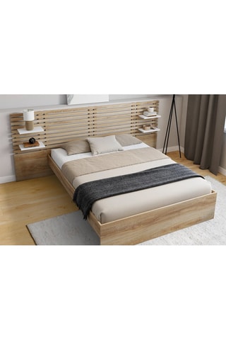 Cama de madera Rosalia - 140 x 190 cm