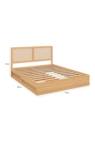 Cama con somier de rejilla y cajones integrados Eve 160 x 200 cm
