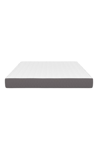 Colchón con memoria de forma grosor 16 cm blanco y gris